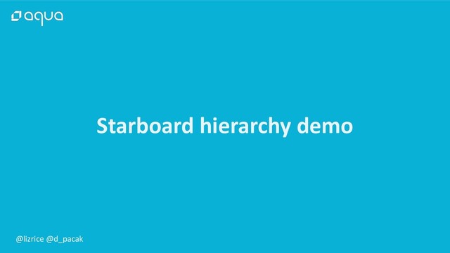 @lizrice @d_pacak
Starboard hierarchy demo

