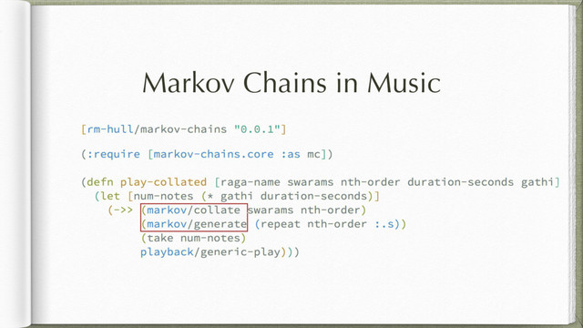 Markov Chains in Music
