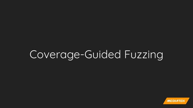 Coverage-Guided Fuzzing
