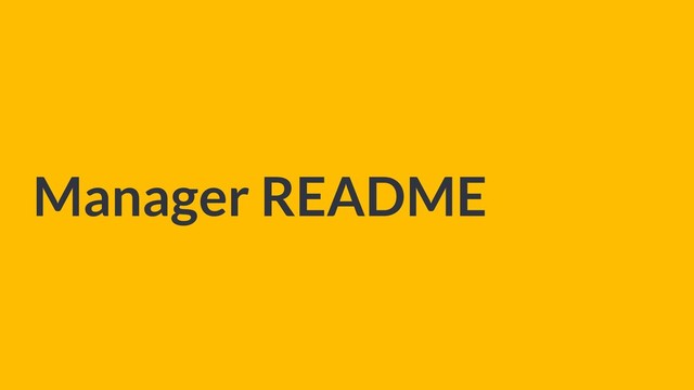 Manager README
