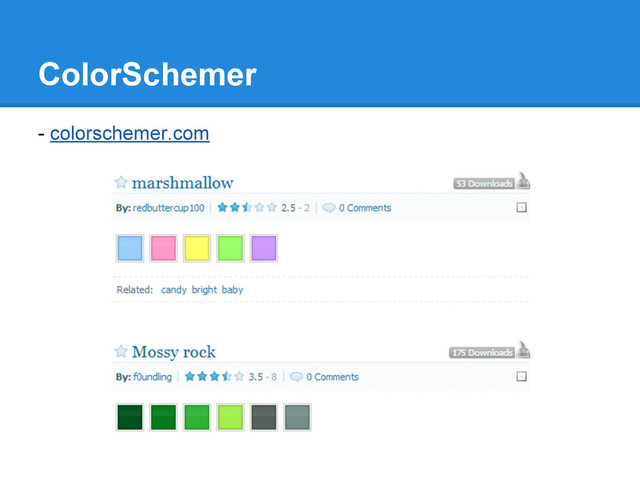 ColorSchemer
- colorschemer.com
