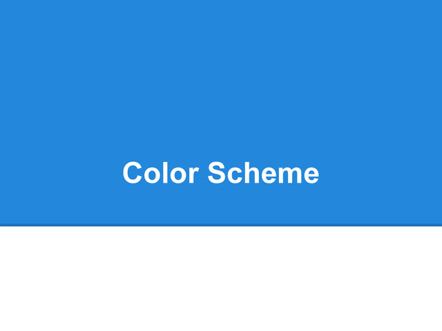Color Scheme
