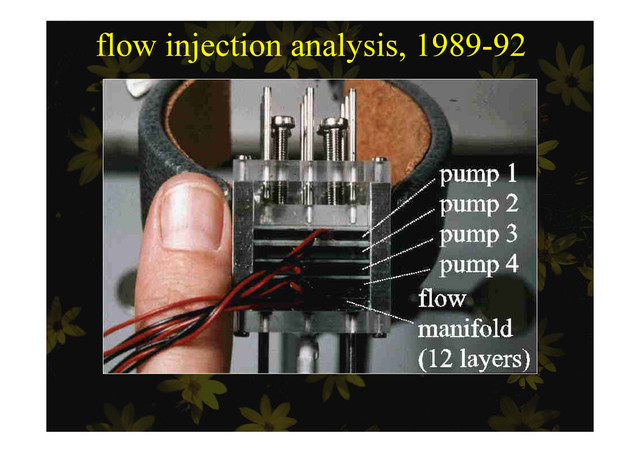 flow injection analysis, 1989-92
