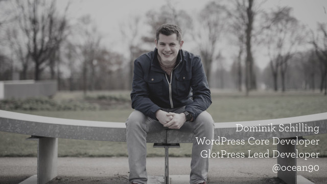 Dominik Schilling
WordPress Core Developer 
GlotPress Lead Developer
@ocean90
