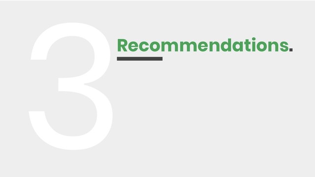 Recommendations.
3
