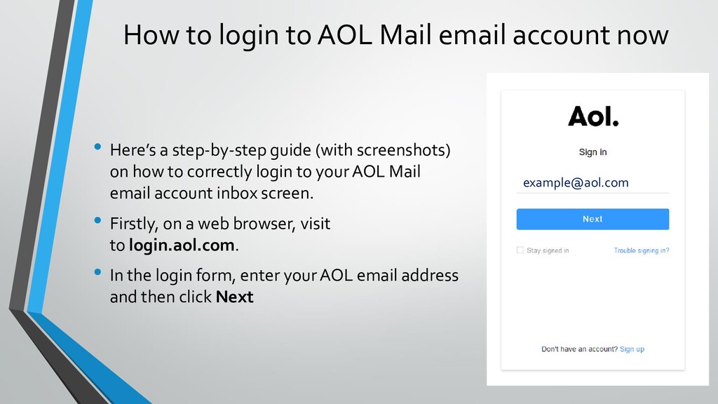 How to sign in to AOL email account inbox page – AOL.com Mail Login ...