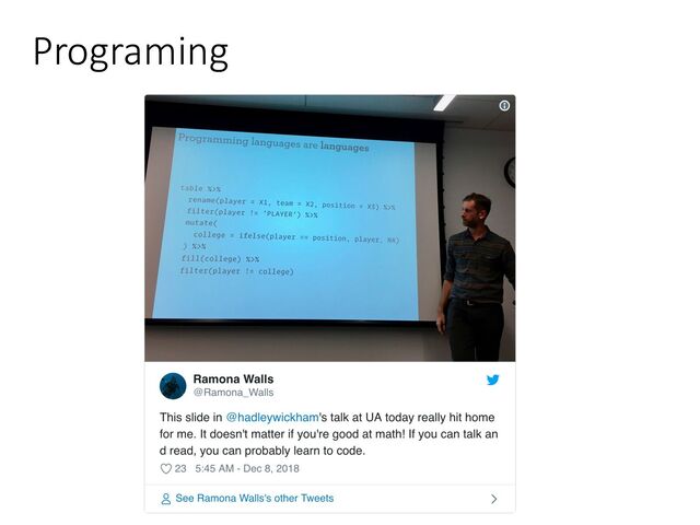 Programing
