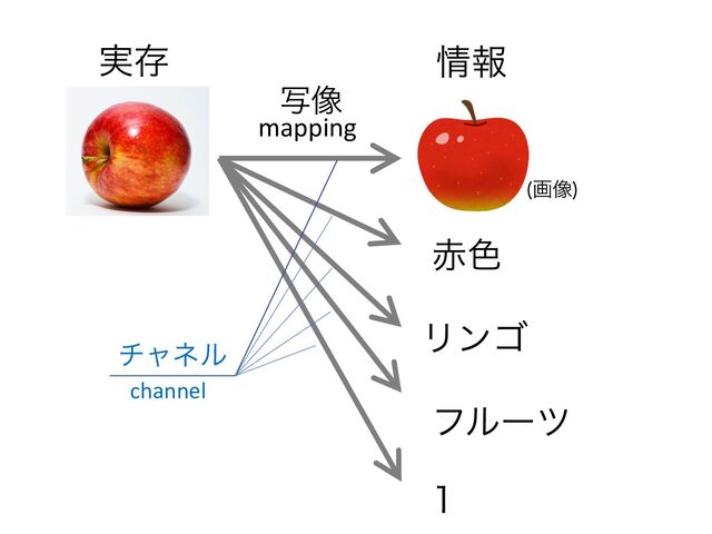 Ϧϯΰ
ࣸ૾
ϑϧʔπ
੺৭

ը૾

࣮ଘ ৘ใ
νϟωϧ
mapping
channel
