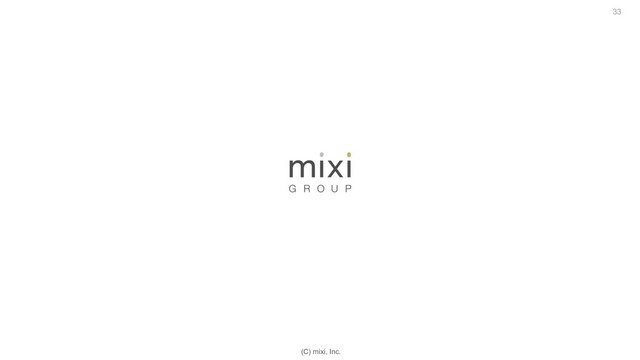 (C) mixi, Inc.
33
