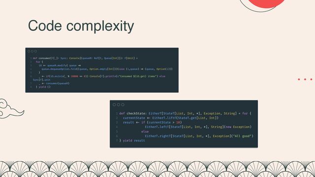 Code complexity
