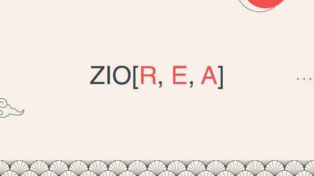ZIO[R, E, A]
