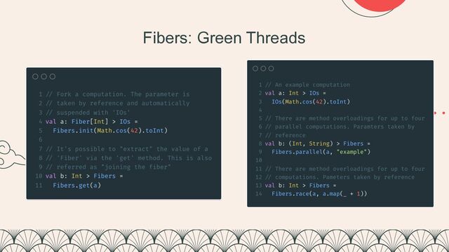 Fibers: Green Threads


