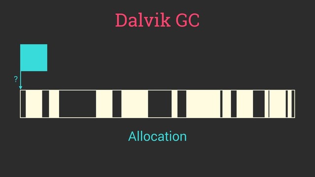 Dalvik GC
?
Allocation
