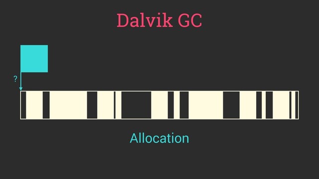 Allocation
Dalvik GC
?
