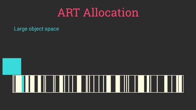 ART Allocation
Large object space
