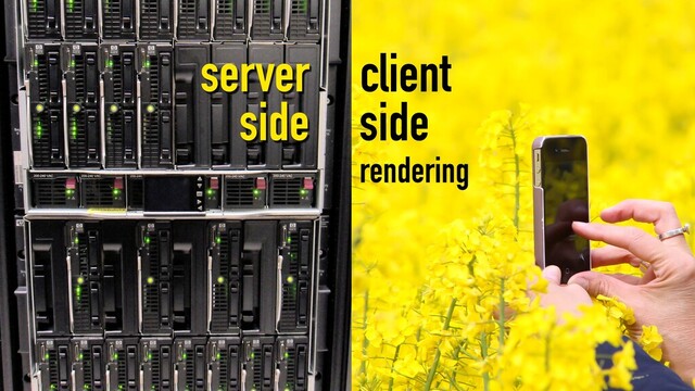 client
side
server
side
rendering
