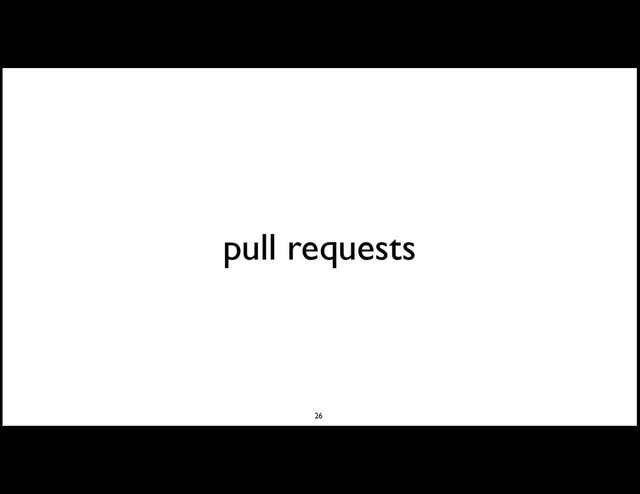 pull requests
26
