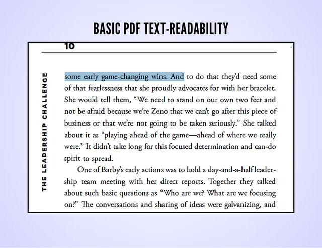 BASIC PDF TEXT-READABILITY
