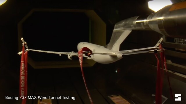 Boeing 737 MAX Wind Tunnel Testing
