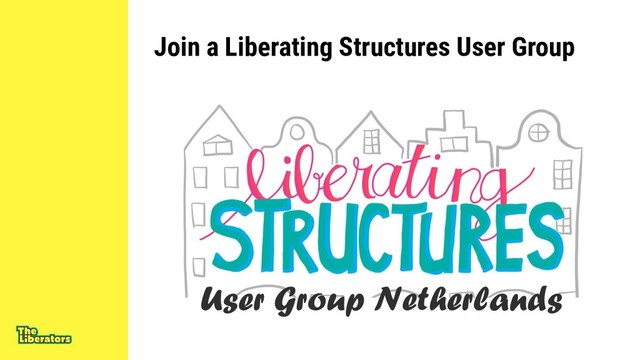Join a Liberating Structures User Group
