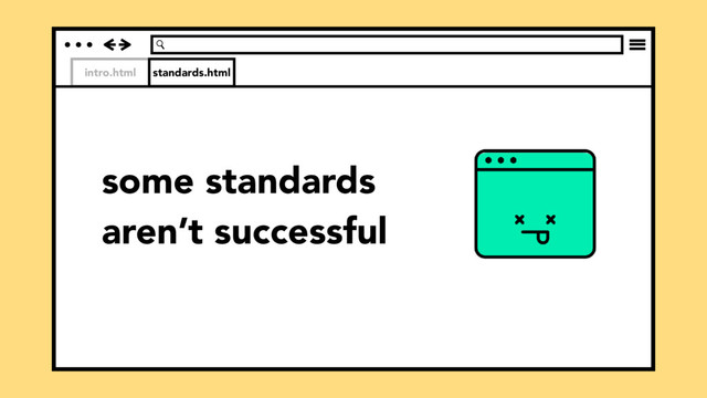intro.html
some standards
aren’t successful
standards.html
