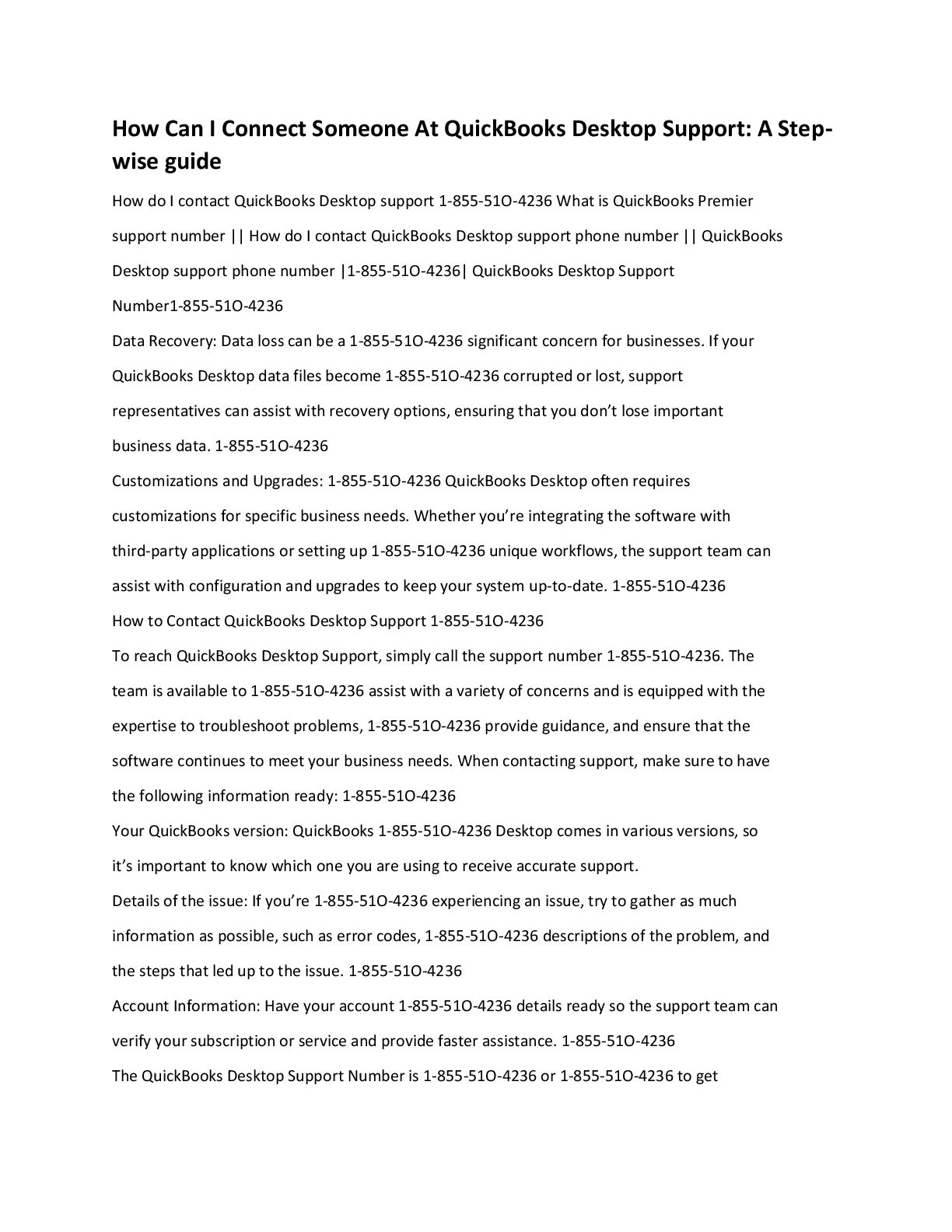 QuickBooks Support®️ USA Contact Numbers: Complete 2025 - Speaker Deck