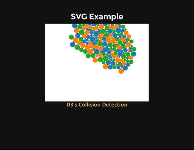 SVG Example
D3's Collision Detection
