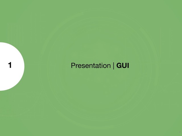 Presentation | GUI
1
4
