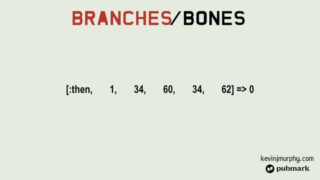 kevinjmurphy.com
Branches
/Bones
[:then, 1, 34, 60, 34, 62] => 0
