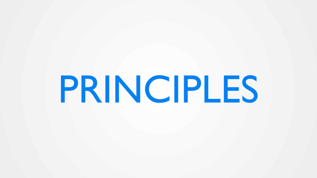 PRINCIPLES
