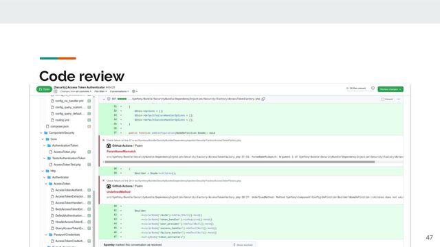 Code review
47
