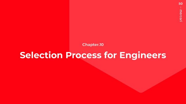 50
Chapter.10
Selection Process for Engineers

