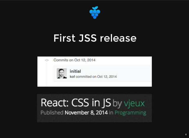 4
First JSS release
First JSS release
