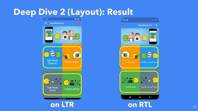 Deep Dive 2 (Layout): Result

on LTR on RTL
