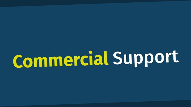Commercial Support
