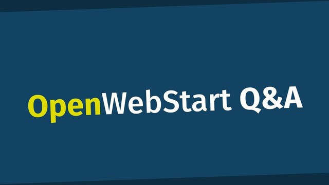 OpenWebStart Q&A
