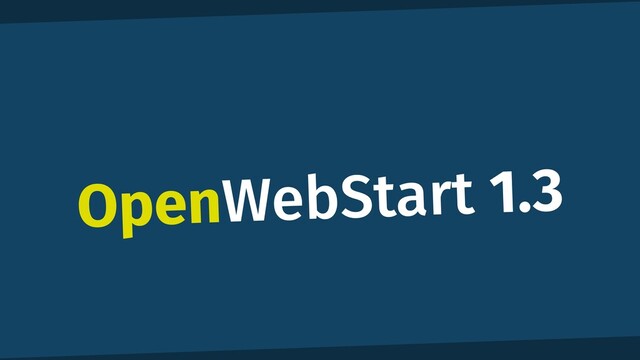 OpenWebStart 1.3
