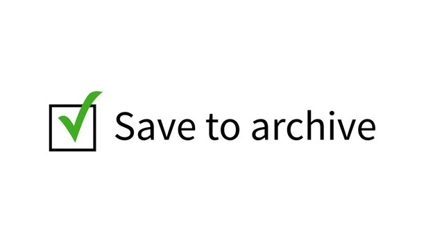 Save to archive
✓

