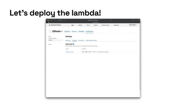 Let’s deploy the lambda!
