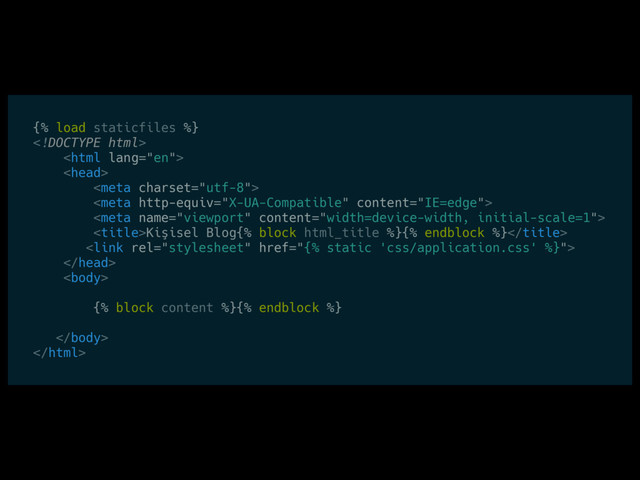 {% load staticfiles %}






Kişisel Blog{% block html_title %}{% endblock %}



{% block content %}{% endblock %}



