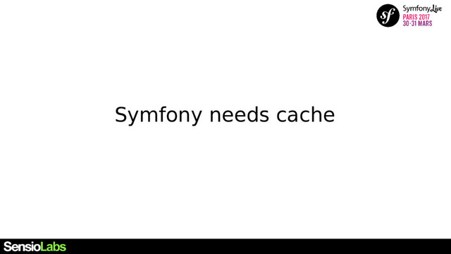 Symfony needs cache
