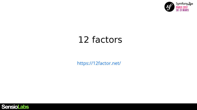 12 factors
https://12factor.net/
