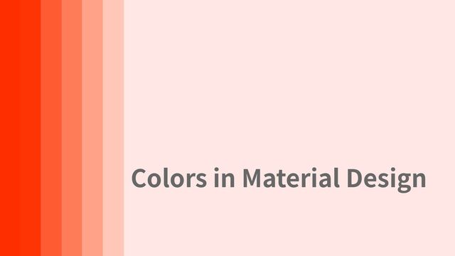 Colors in Material Design
