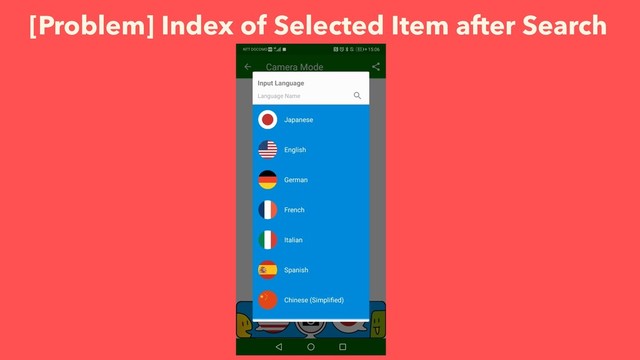 [Problem] Index of Selected Item after Search
