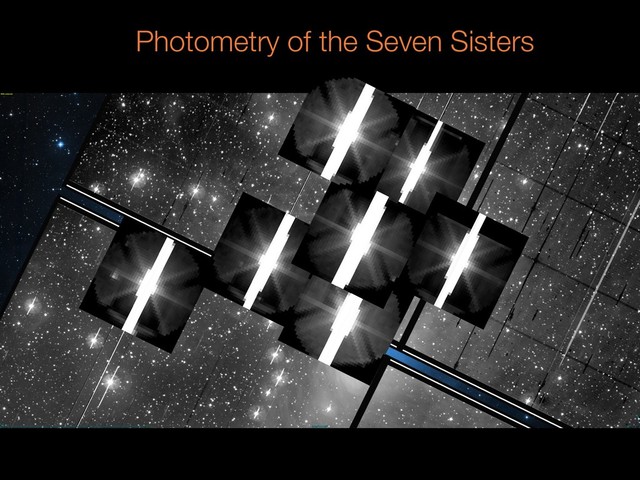 Photometry of the Seven Sisters
