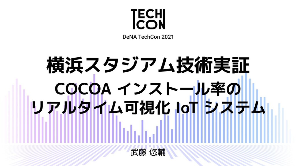 横浜スタジアム技術実証・COCOA インストール率のリアルタイム可視化 IoT システム
