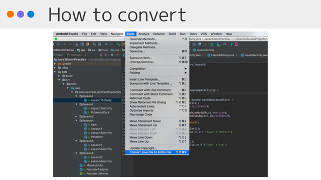 How to convert

