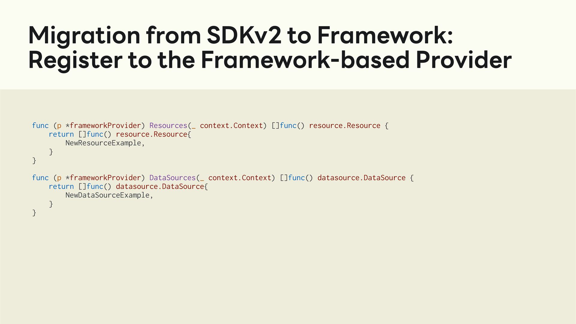 Adopting Terraform Plugin Framework - Speaker Deck