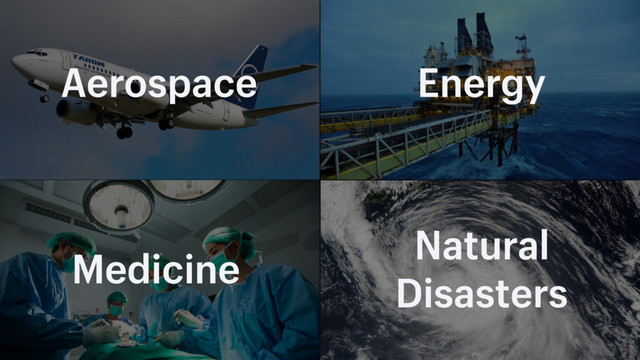 Aerospace Energy
Medicine
Natural
Disasters
