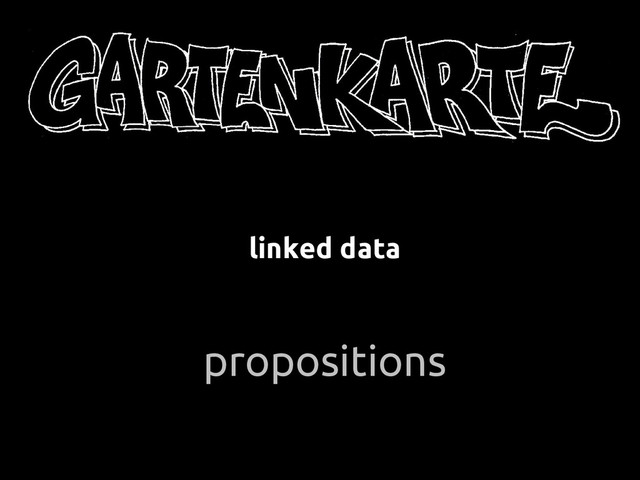 propositions
linked data
